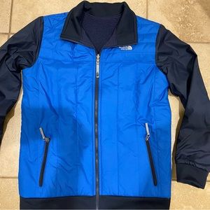 Boys The North Face Blue Reversible Jacket Size XL (18-20)